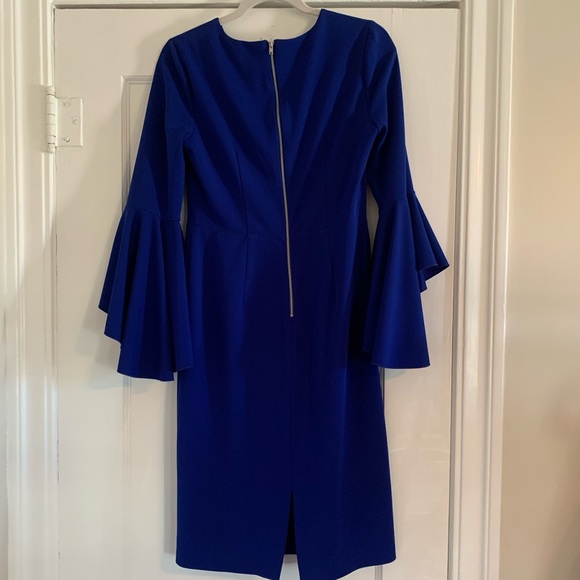 EUC Maggy London Long Bell Sleeve Sheath Dress LIKE NEW - Picture 4 of 9